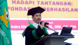 Beri Orasi Ilmiah, Direktur Pengawasan BLU Ajak Wisudawan UIN Ar-Raniry Siap Hadapi Tantangan