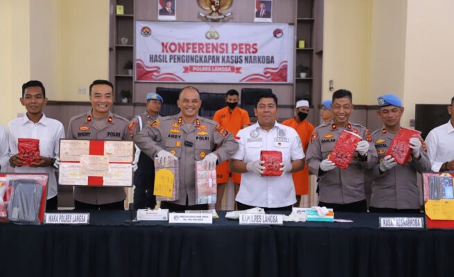 Polres Langsa Sita 12 Kg Sabu dan Tangkap 3 Tersangka Polres langsa