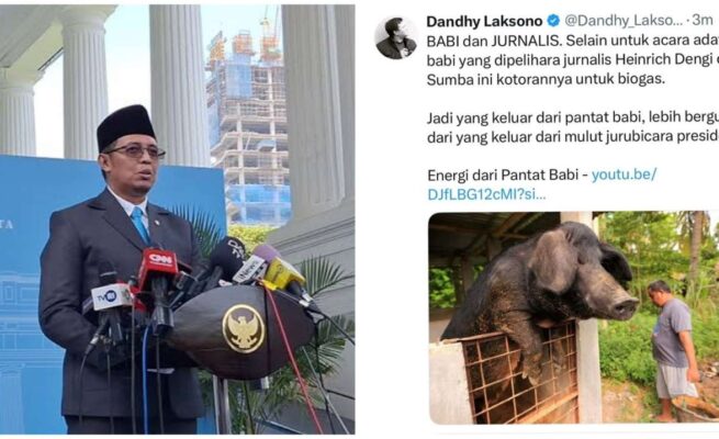 Foto kolase jubir pres