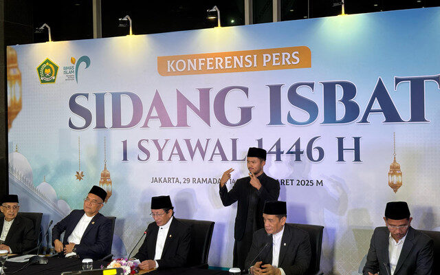 hasil sidang isbat lebaran idulfitri 2025