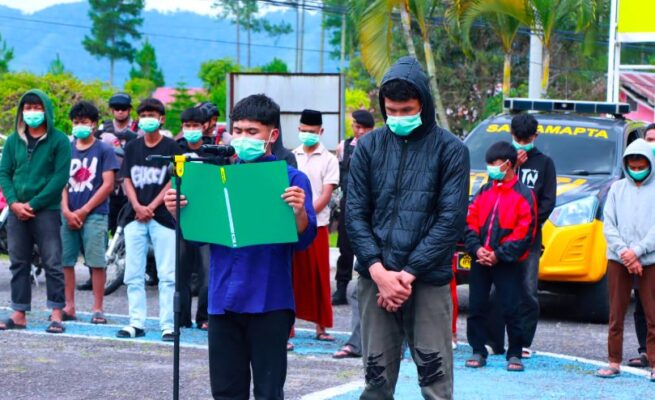 Geng motor Puluhan Remaja Tanda Tangani Deklarasi Damai, Geng Motor di Bener Meriah Resmi Bubar