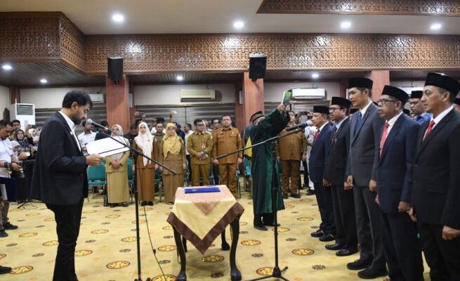 Gubernur Aceh Lantik 74 Pejabat Eselon II-IV, Mualem: Asal Bagus dan Amanah, Gak Akan Kita Ganti