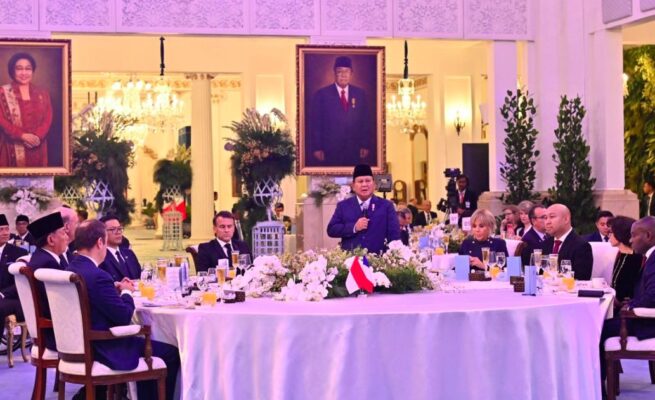Prabowo-Macron Toast Pakai Jus, Bukan Alkohol: Ini Penjelasan Resmi Istana