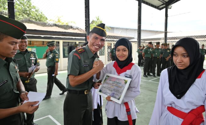 Atlit binaan kodim pidie Atlet Pencak Silat Binaan Kodim 0102/Pidie Sukses Borong Juara di O2SN 2025