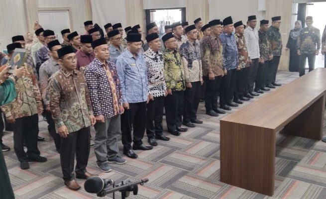 Kakanwil Kemenag Aceh Lantik 44 Pejabat Pengawas Eselon IV, Berikut Daftarnya