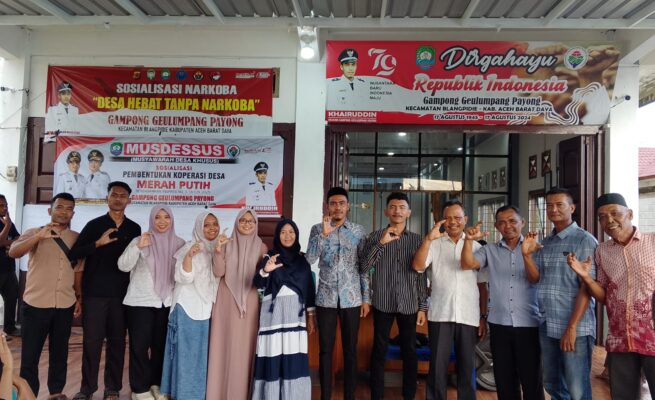 Koperasi Merah Putih Syariah Resmi Berdiri di Geulumpang Payong, Muslim Hasan Ditunjuk sebagai Ketua