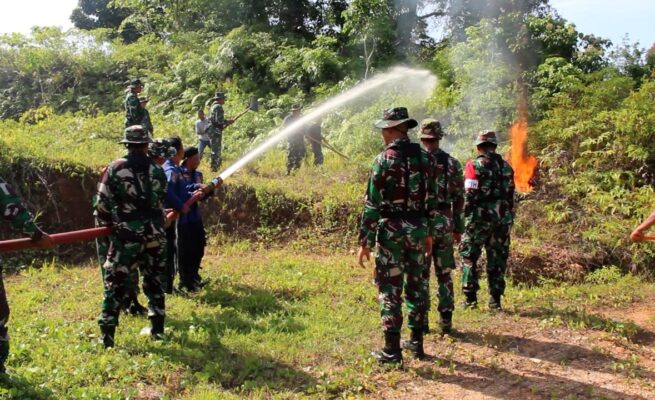Kodim Abdya Gelar Latihan Gabungan Penanganan Karhutla, Perkuat Kesiapsiagaan Hadapi Musim Kemarau