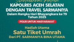 Hadiah Umrah hingga Sepeda Motor, 10 Ribu Warga Aceh Selatan Siap Meriahkan Jalan Santai HUT Bhayangkara ke-79