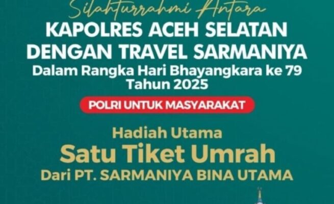 Hadiah Umrah hingga Sepeda Motor, 10 Ribu Warga Aceh Selatan Siap Meriahkan Jalan Santai HUT Bhayangkara ke-79