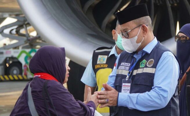 Kloter Pertama Jemaah Haji Aceh Tiba Lebih Awal, Petugas Dipuji Responsif dan Sigap