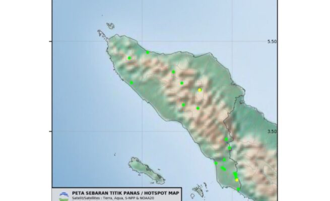 28 Titik Panas Terpantau di Aceh, BMKG Peringatkan Potensi Karhutla Jelang Musim Kemarau