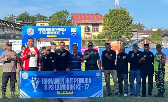 Apresiasi Turnamen Sepak Bola PS Lambhuk, Tuanku Muhammad Soroti Pentingnya Olahraga untuk Remaja