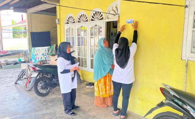 Menuju Desa Digital, Pemdes Geulumpang Payong Lepas Tim Pendataan Warga