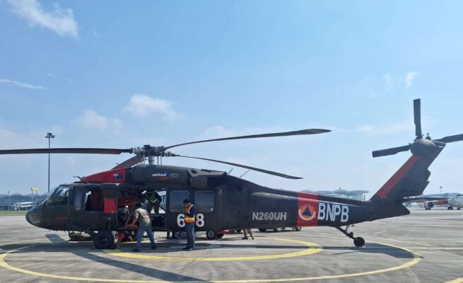 BNPB Kerahkan Helikopter Black Hawk Padamkan Karhutla 77 Hektare di Aceh Selatan