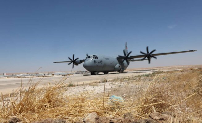 Pesawat Hercules TNI AU Sukses Bawa Bantuan untuk Gaza