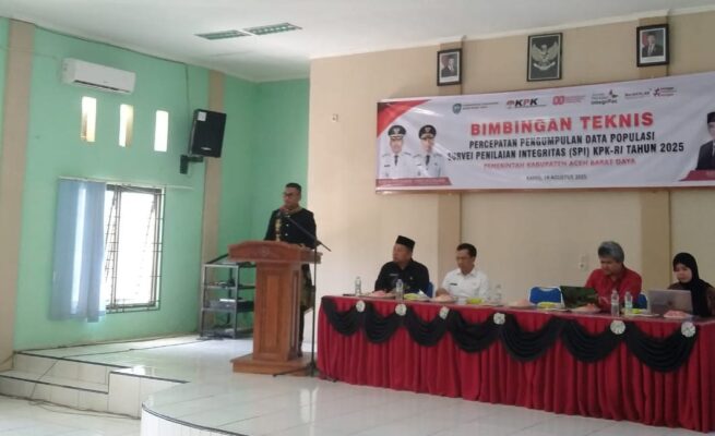 Nilai SPI Abdya Pernah Tertinggi se-Aceh, Bupati Safaruddin Ingin Torehkan Rekor Lagi