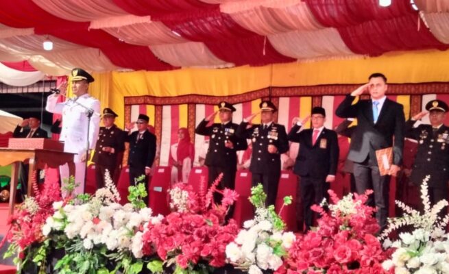 Pertama Kali Pimpin Upacara, Bupati Safaruddin Pimpin Peringatan HUT ke-80 RI di Abdya