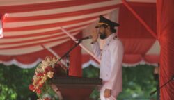 Gubernur Aceh Muzakir Manaf Pimpin Upacara HUT ke-80 RI di Blang Padang