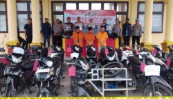 Polres Abdya Bongkar Sindikat Curanmor, 3 Pelaku Ditangkap dan 20 Motor Diamankan