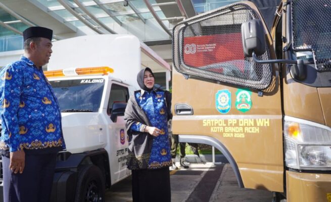 Tambah 3 Mobil Patroli, Satpol PP–WH Banda Aceh Siap Tingkatkan Kinerja Pengawasan