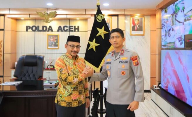 Bahas Perambahan Hutan hingga TPPO, Haji Uma Temui Kapolda Aceh
