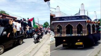 Warga Kemukiman Kuta Tinggi Padati Jalan, Rayakan Maulid Nabi dengan Pawai Meriah