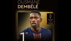 Ousmane Dembele Raih Ballon d’Or 2025, PSG Jadi Tim Terbaik