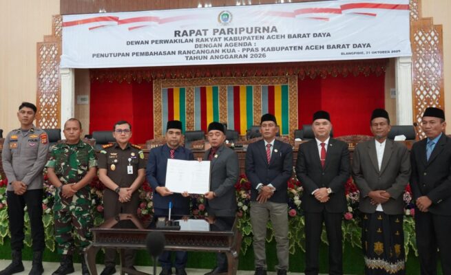 Rancangan KUA-PPAS Ditutup, Proyeksi APBK Abdya 2026 Tembus Rp953 Miliar
