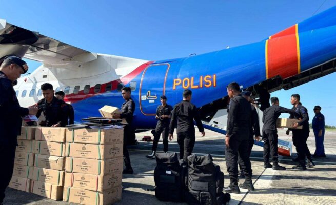 2,5 Ton Logistik Bantuan Banjir dari Mabes Polri Tiba di Aceh