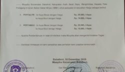 Muspika Babahrot Tetapkan Harga BBM Eceran, Pertalite Rp20 Ribu per Botol Besar, Kecil Rp10 Ribu