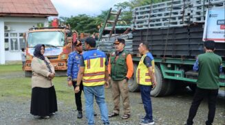 Rangka Jembatan Bailey Tiba di Nagan Raya, Akses Beutong Ateuh Banggalang Segera Terhubung