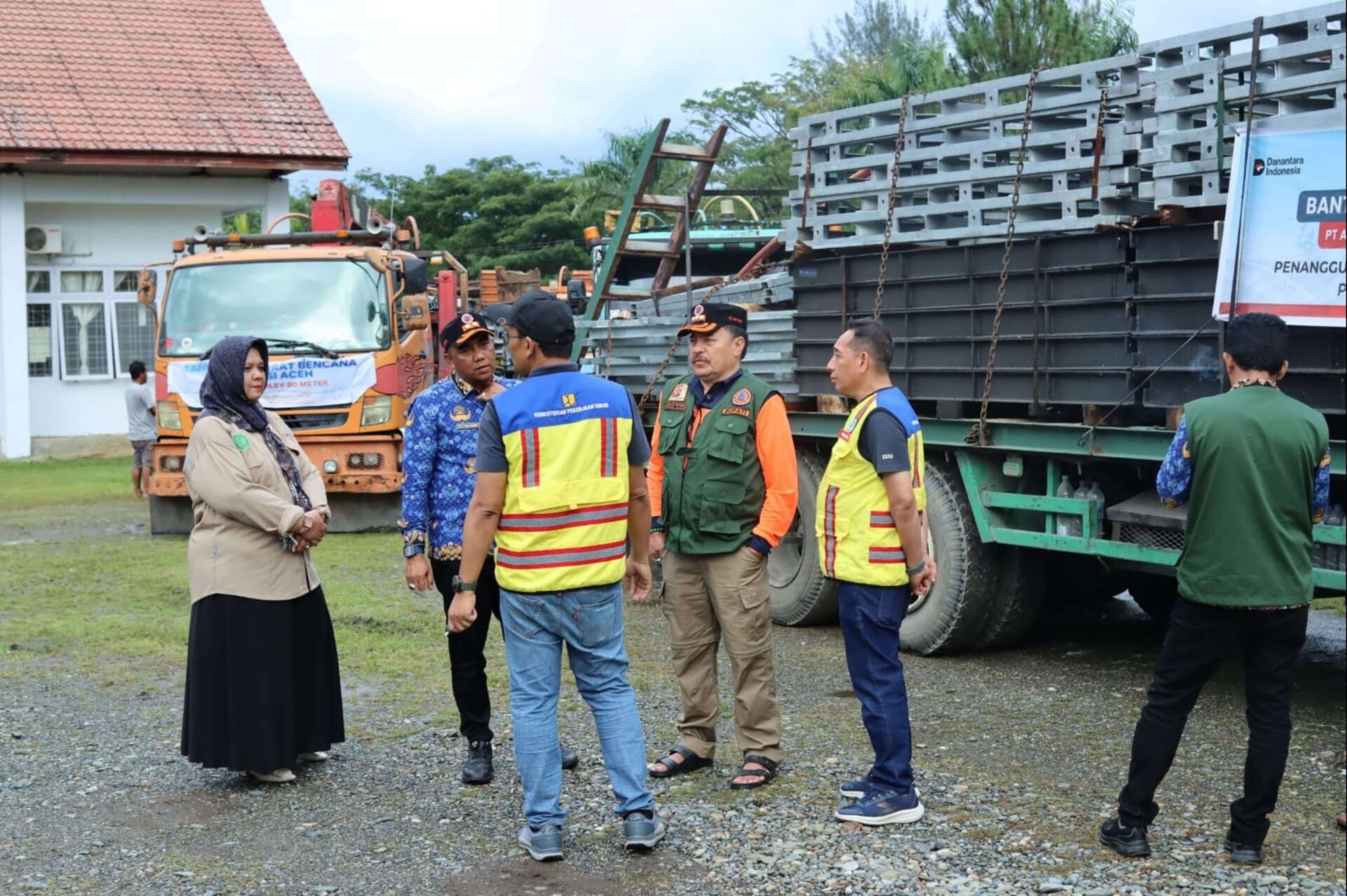 Rangka Jembatan Bailey Tiba di Nagan Raya, Akses Beutong Ateuh Banggalang Segera Terhubung