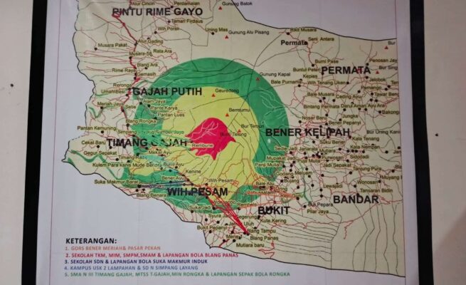Status Gunung Burni Telong Naik ke Level Siaga, Warga Tiga Desa di Bener Meriah Mengungsi Sementara