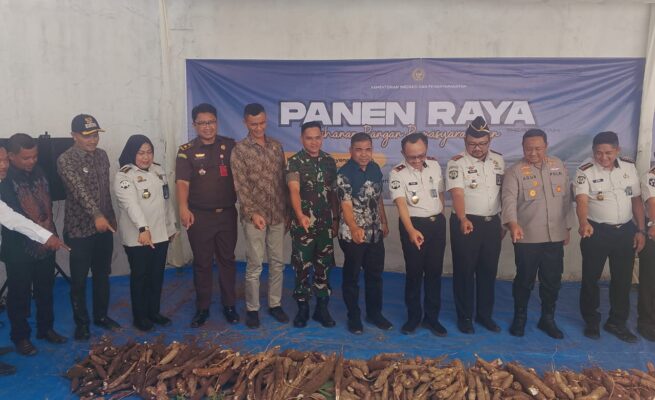 Ikut Panen Raya Nasional, Lapas Kelas IIB Blangpidie Lampaui Target Produksi Singkong