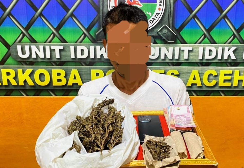 Polres Abdya Tangkap Warga Cot Jeurat Terkait Dugaan Penyalahgunaan Ganja