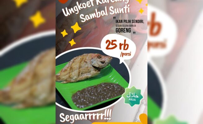 Kuliner Baru Blangpidie, Ungkoet Kareung Sambal Sunti Pilih Ikan Sendiri, Harga Mulai Rp25 Ribu