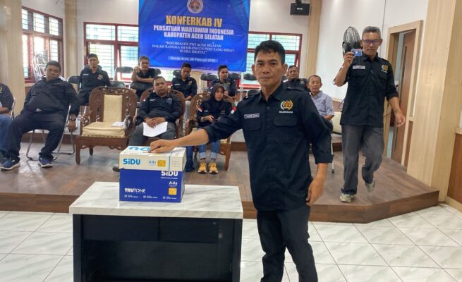 Unggul 7 Suara, Taufik Zas Terpilih Jadi Ketua PWI Aceh Selatan