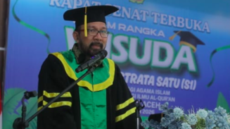 Orasi Ilmiah di Wisuda STAI PTIQ Aceh, Prof Syamsul Rijal: SDM Unggul Harus Dibangun dari Moral dan Amanah