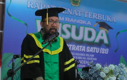 Orasi Ilmiah di Wisuda STAI PTIQ Aceh, Prof Syamsul Rijal:  SDM Unggul Harus Dibangun dari Moral dan Amanah