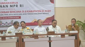 MPR RI ke Aceh, Wagub Minta Jadup Huntara dan Pemulihan Ekonomi Dipercepat