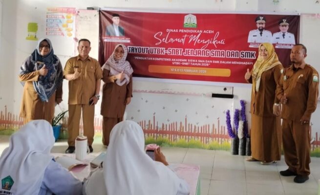 Ratusan Siswa SMAN 1 Abdya Jalani Try Out UTBK SNBT
