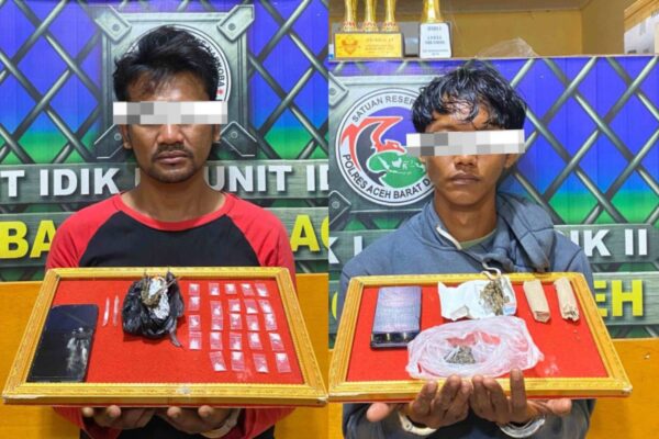Satres Narkoba Abdya Gagalkan Transaksi Tukar Ganja dan Sabu, Dua Orang Ditangkap