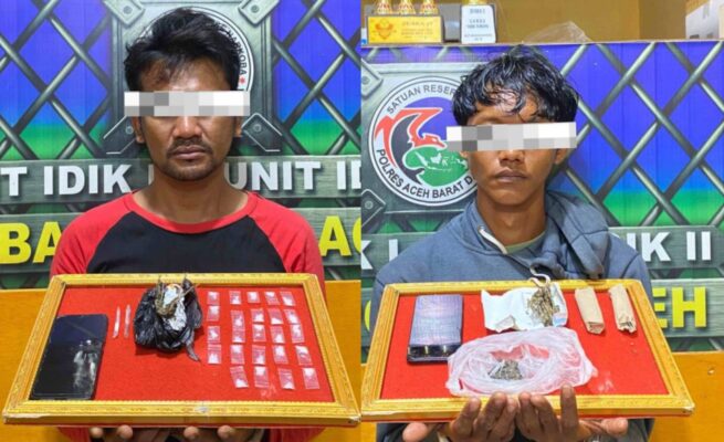 Modus Tukar Ganja dengan Sabu Terbongkar di Abdya, Dua Pemuda Ditangkap
