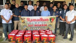 Berbagi di Bulan Suci, Sat Reskrim Polres Abdya Santuni Fakir Miskin dan Lansia