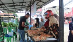 Kodim Abdya Gelar Bazar Murah Ramadhan di Blangpidie, Bahan Pokok Ludes Dalam 1 Jam