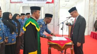 Darmawan Saputra Resmi Jabat Kabag Prokopim Abdya