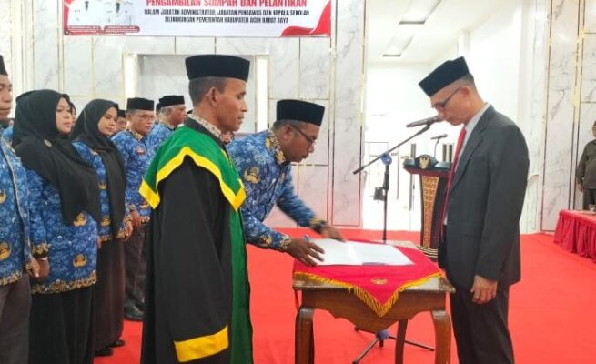 Darmawan Saputra Resmi Jabat Kabag Prokopim Abdya