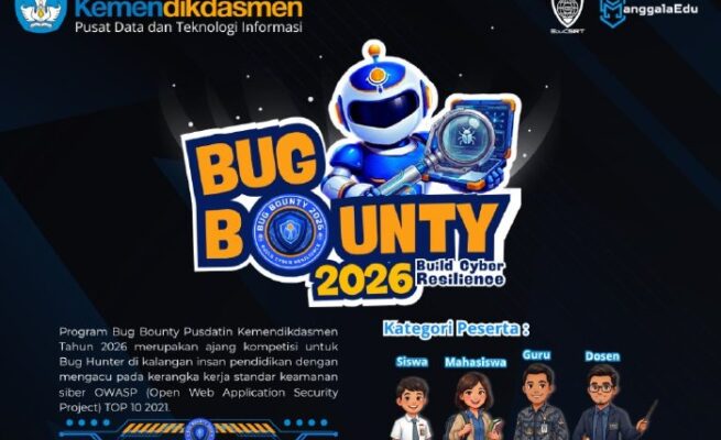 Kemendikdasmen Luncurkan Bug Bounty 2026, Ajak Pelajar Jadi Garda Keamanan Siber