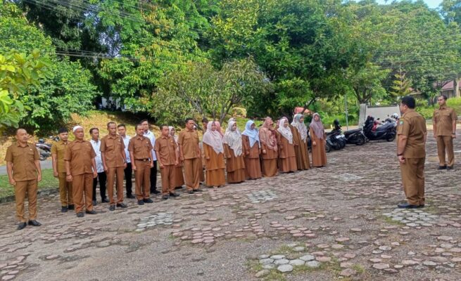 Apel Pagi BPK Abdya, Mussawir Tekankan Disiplin dan Kekompakan