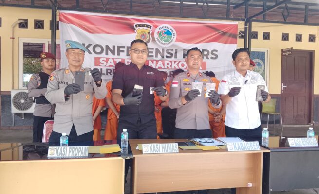Polres Abdya Bongkar 4 Kasus Narkotika, 5 Tersangka Ditangkap dan 203 Gram Sabu Disita